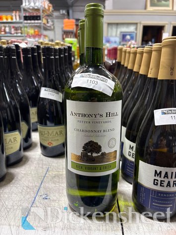Image for (5) ANTHONY’S HILL CHARDONNAY BLEND 1.5L