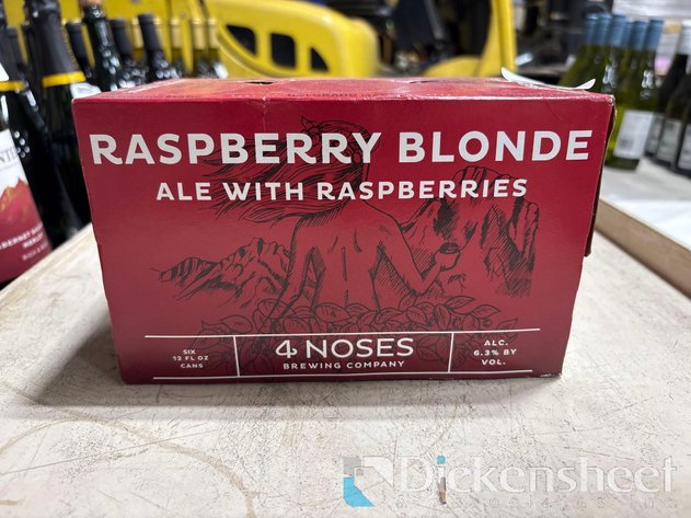 Image for (16) 4 NOSES BREWING COMPANY RASPBERRY BLONDE 6 PACKS