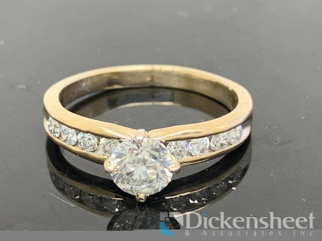 Image for 14KT Yellow Gold Engagement Ring With Apx 1.00ctw Diamonds