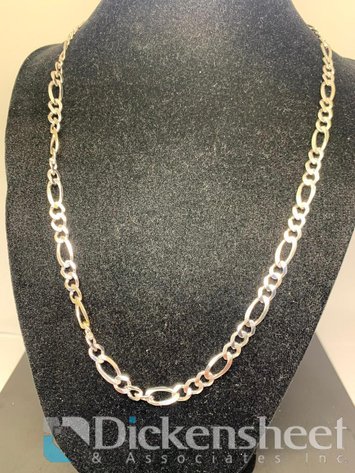 Image for Sterling Silver Figaro Style Men's Necklace