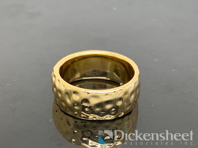 Image for Gold Tone Wide Wedding Band
