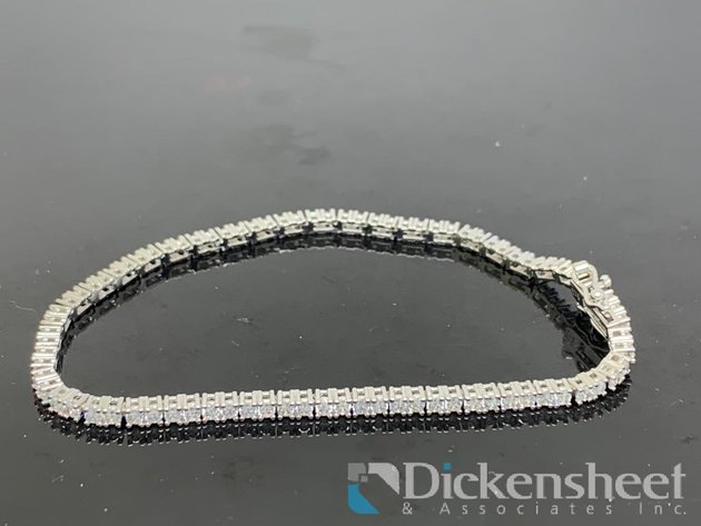 Image for Sterling Silver Tennis Bracelet With Clear Stones