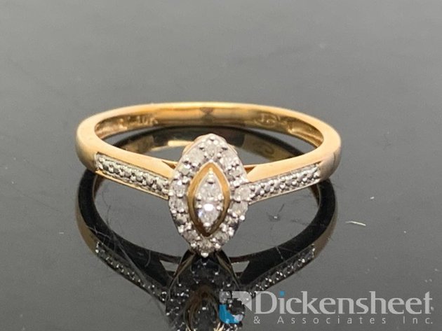Image for 10KT Yellow Gold Diamond Engagement Ring