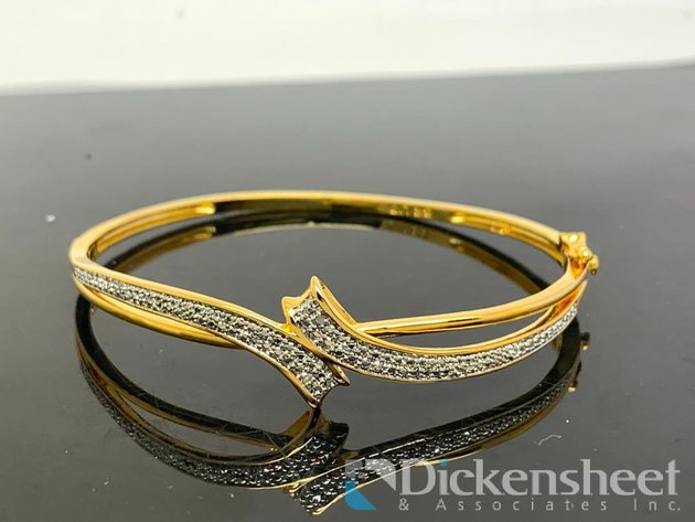 Image for Gold Tone Bangle Bracelet