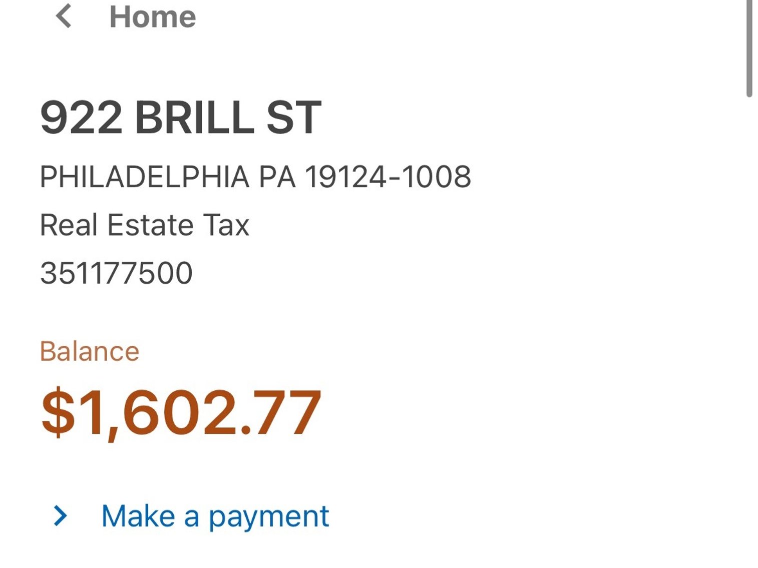 Image for Real Estate Auction - 922 Brill Street Philadelphia, PA