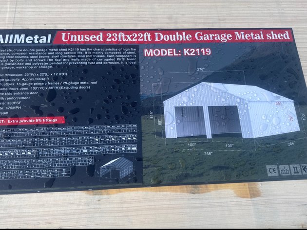 Image for NEW Metal Garages, Sea Containers Gates & Fencing Auction – Bechtelsville, PA