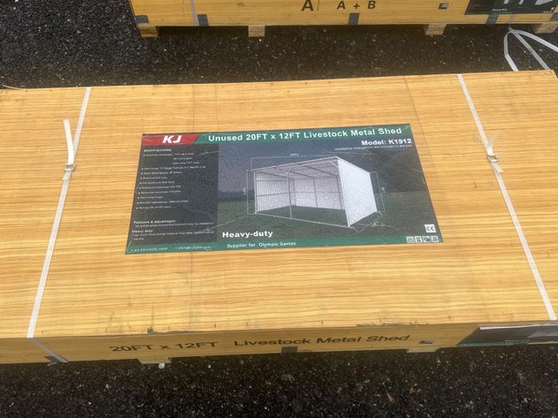 Image for NEW Metal Garages, Metal Driveway Gates and Fencing Online Auction - Bechtelsville, PA