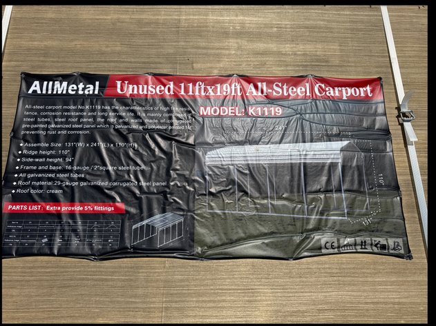 Image for NEW Metal Garages, Metal Driveway Gates and Fencing Online Auction - Bechtelsville, PA