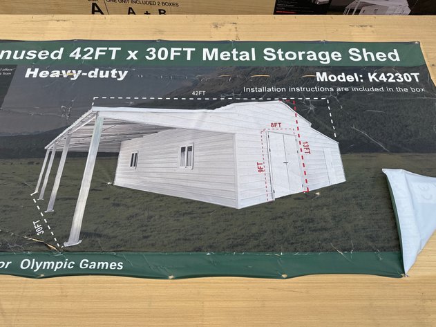 Image for NEW Metal Garages, Metal Driveway Gates and Fencing Online Auction - Bechtelsville, PA