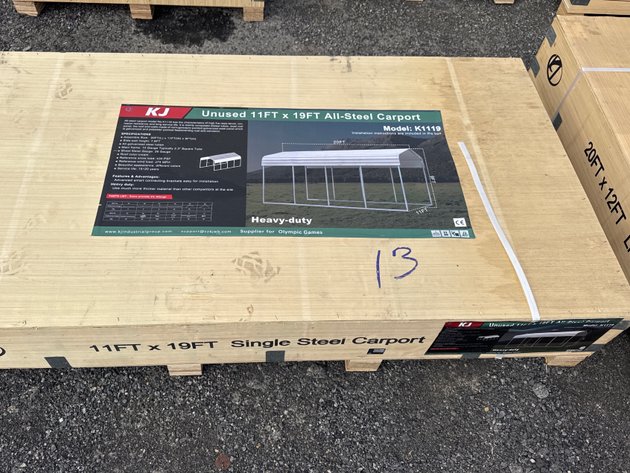 Image for NEW Metal Garages, Metal Driveway Gates and Fencing Online Auction - Bechtelsville, PA