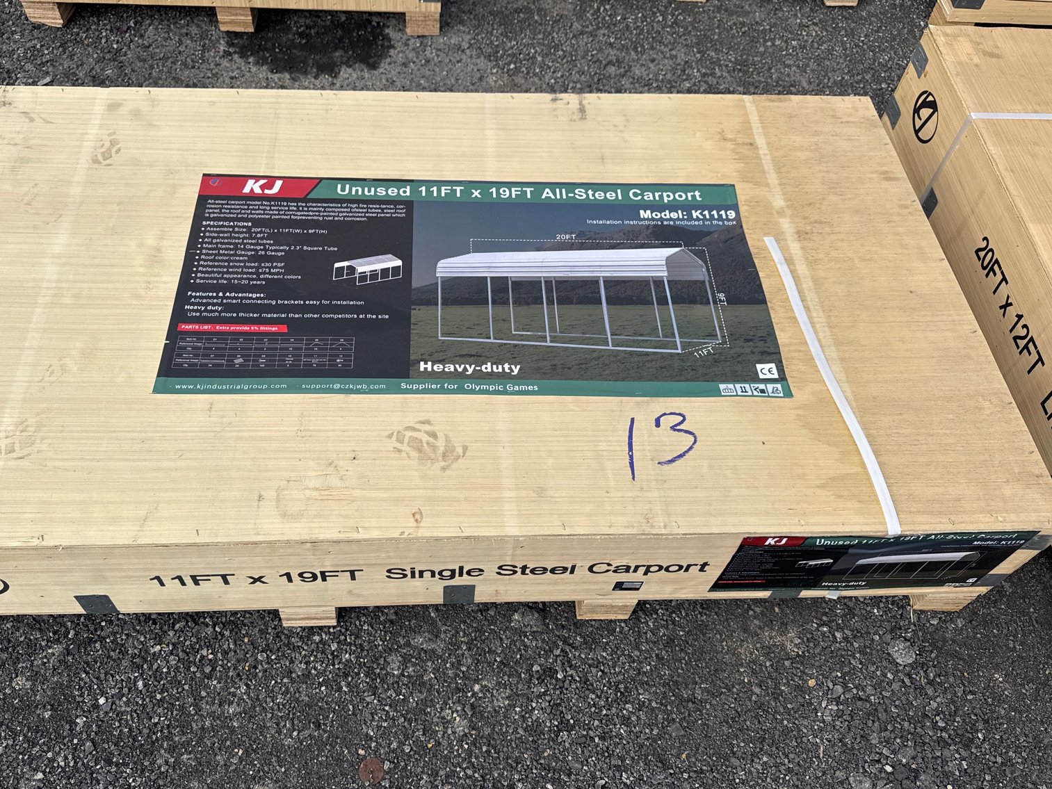 Image for NEW Metal Garages, Metal Driveway Gates and Fencing Online Auction - Bechtelsville, PA