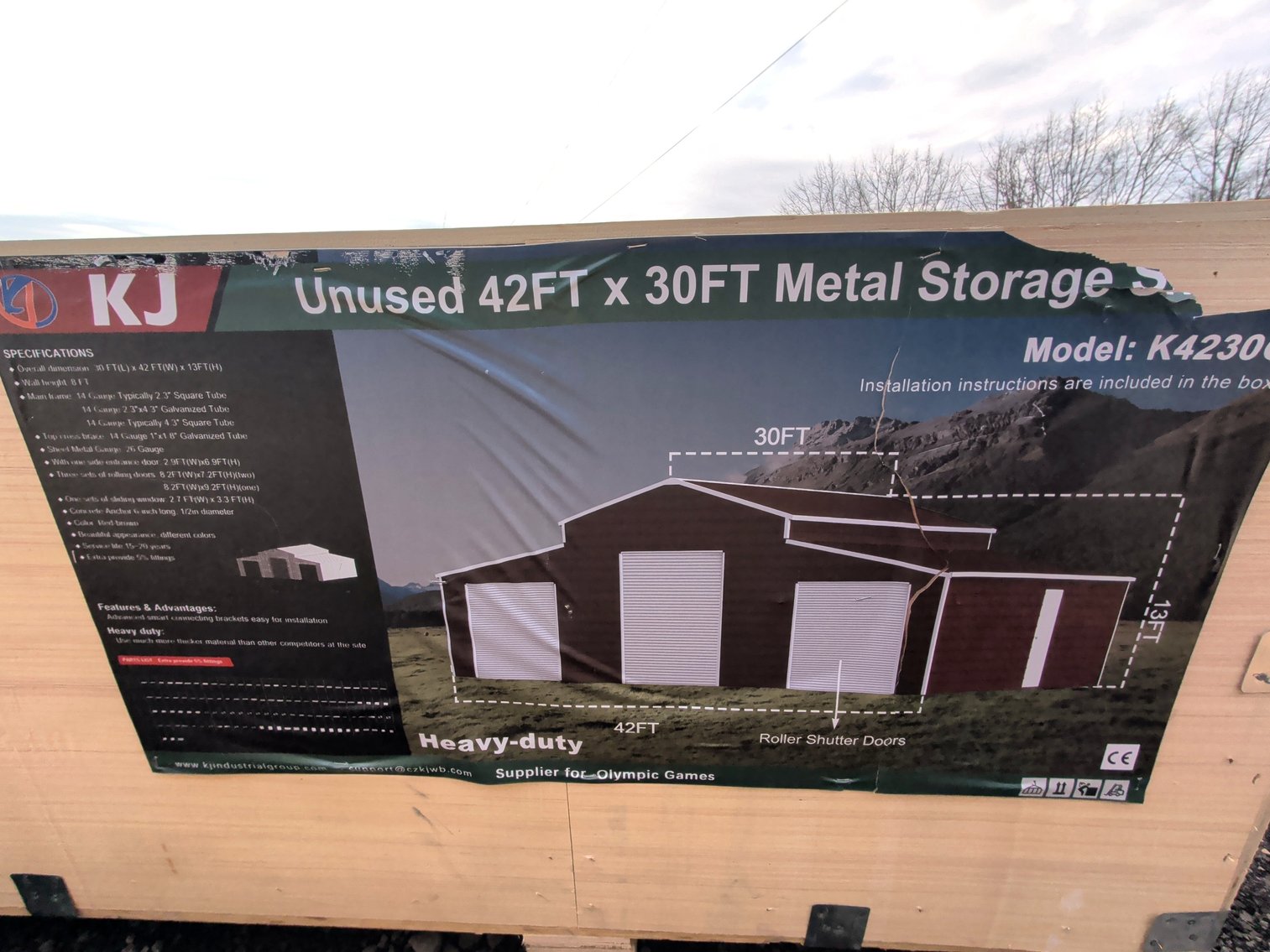 Image for NEW Metal Garages, Metal Driveway Gates, Chicken Coops, and Fencing Online Auction - Bechtelsville, PA 