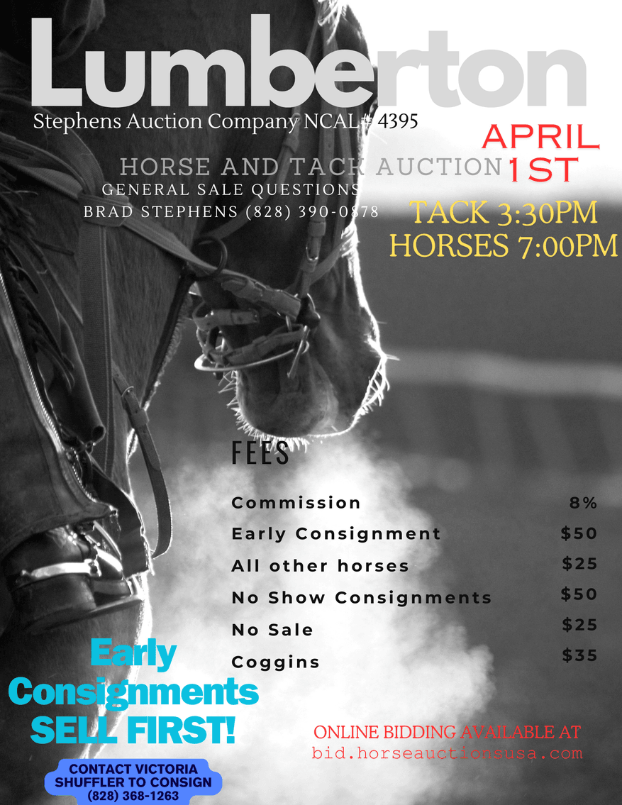 Image for Lumberton Horse and Tack Auction April 2024