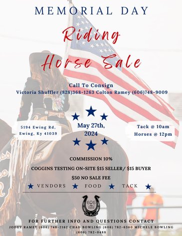 Image for 606 Horse Sale, Memorial Day Special