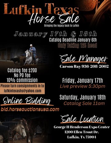 Image for Lufkin Texas Horse Sale 