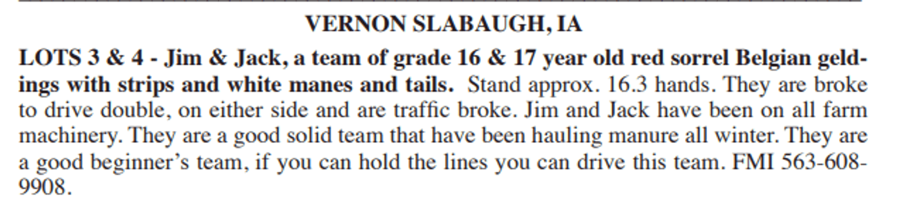 Image for Waverly Horse Sale - Horses Day One THURSDAY, MARCH 27TH - Waverly Iowa