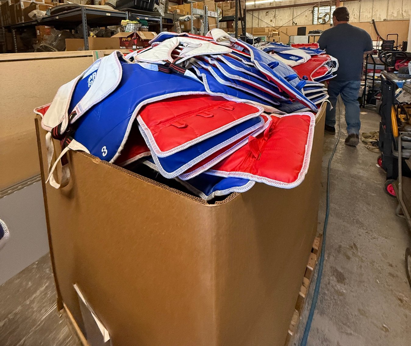 Image for Bulk Lot – ProForce Boxing & MMA Chest Guards & Headgear (700–900 Units Total)