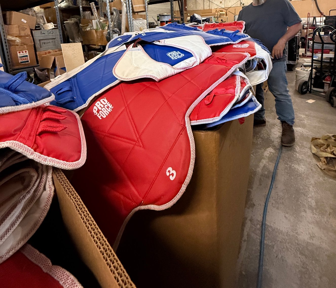 Image for Bulk Lot – ProForce Boxing & MMA Chest Guards & Headgear (700–900 Units Total)