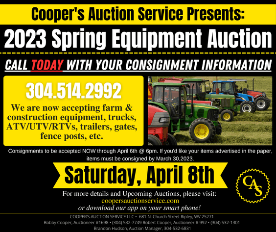 Image for 2023 Spring Equipment Auction