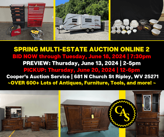 Image for Spring Multi-Estate Auction Online 2