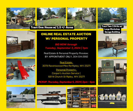 Image for ONLINE REAL ESTATE AUCTION W/ PERSONAL PROPERTY