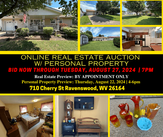 Image for ONLINE REAL ESTATE AUCTION W/ PERSONAL PROPERTY