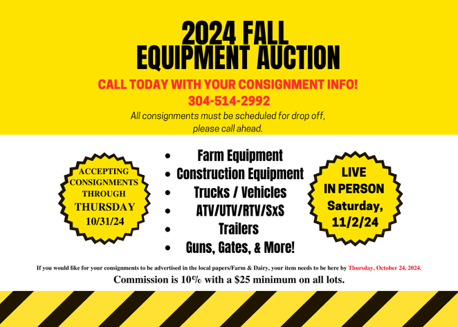 Image for 2024 Fall Equipment Auction