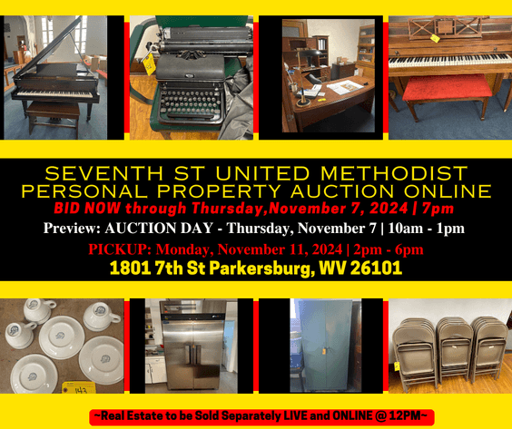 Image for Seventh St UMC Personal Property ONLINE Auction