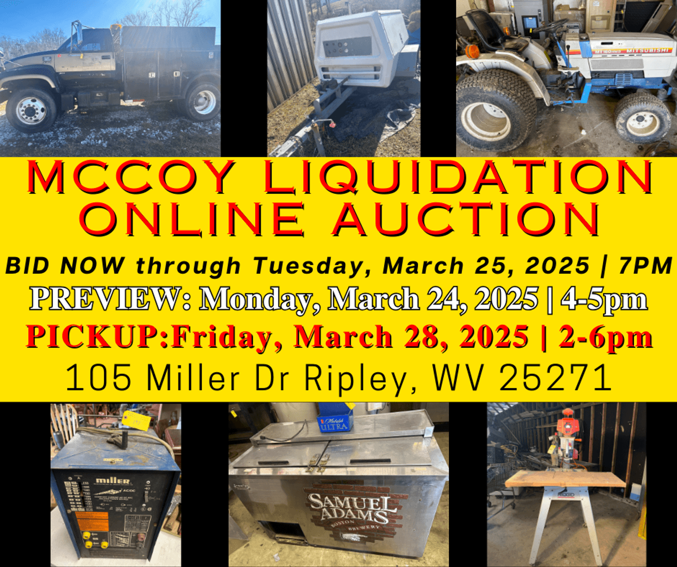 Image for McCoy Liquidation Auction Online