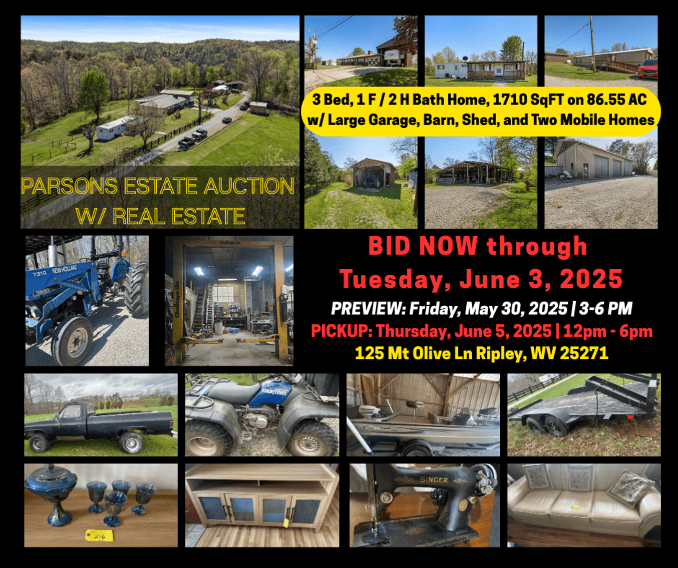 Image for Parsons Estate Auction w/ Real Estate ONLINE