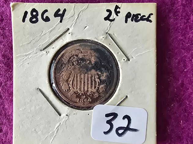 Image for 1864 , 2 cent piece