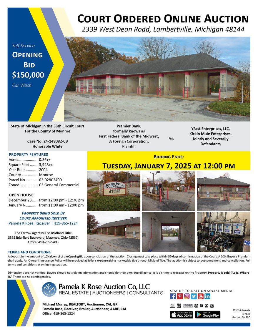 Image for 2339 West Dean Road, Lambertville, Michigan 48144