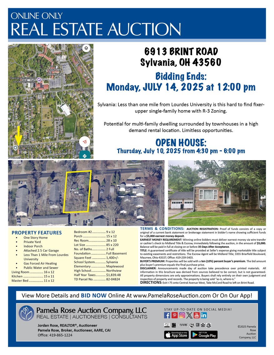 Image for 6913 Brint Road, Sylvania, Ohio 43560