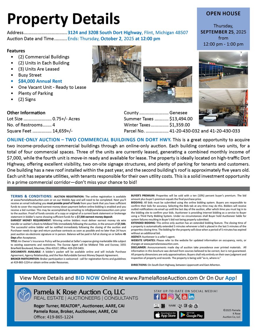 Image for 3124 and 3208 South Dort Highway, Flint, Michigan 48507