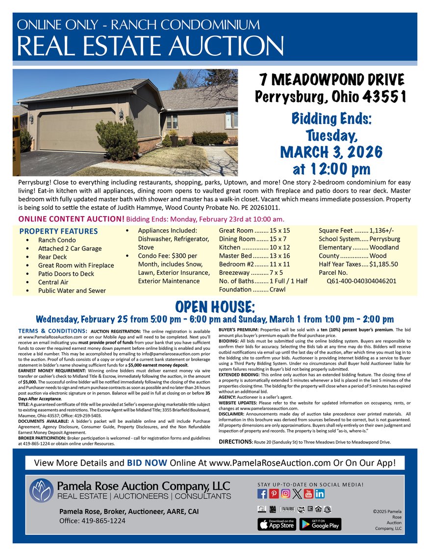 Image for 7 Meadowpond Drive, Perrysburg, Ohio 43551