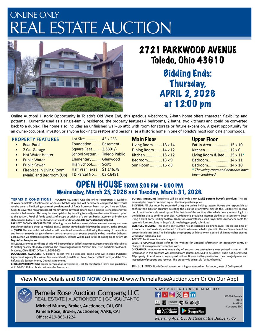 Image for 2721 Parkwood Avenue, Toledo, Ohio 43610