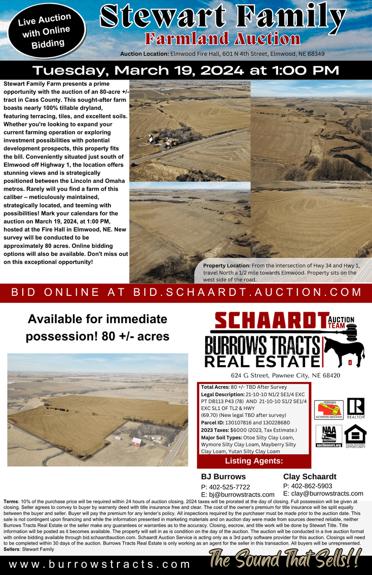 Image for Stewart Family Land Auction (Cass County)
