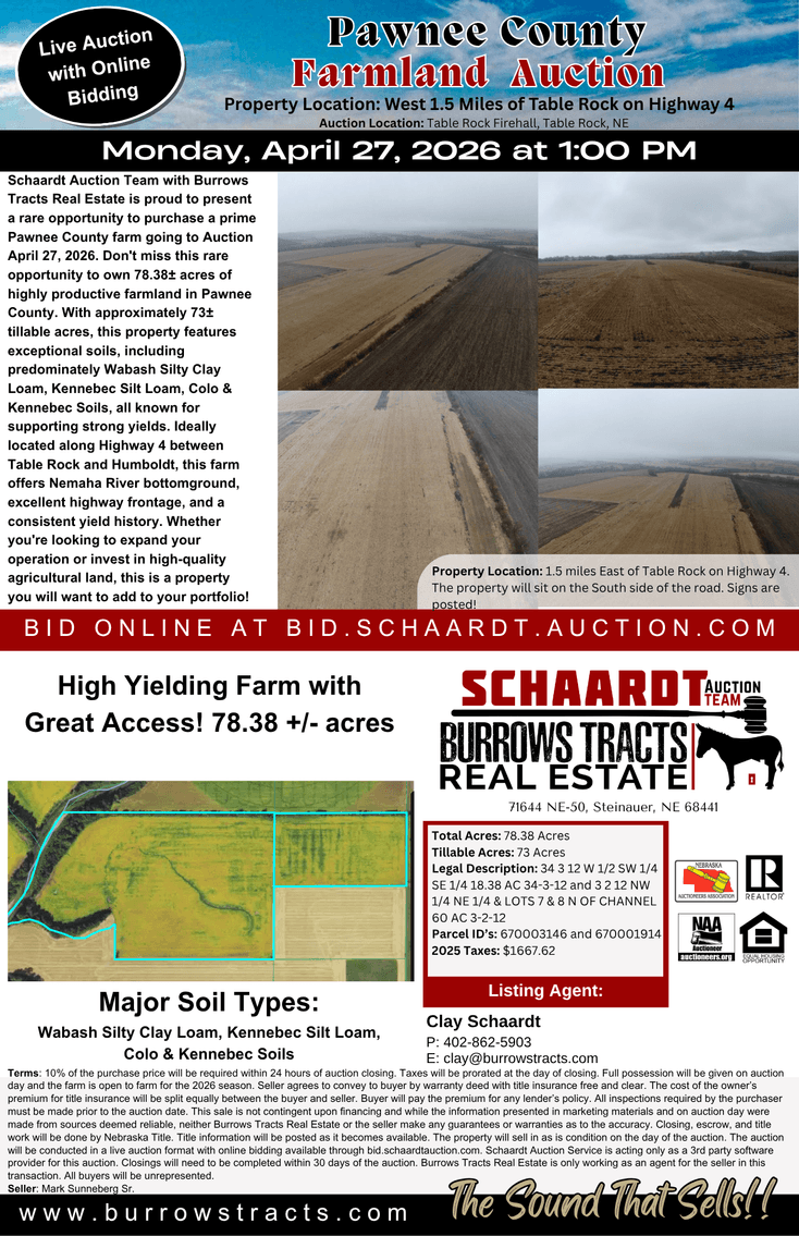 Image for Pawnee County Farmland Absolute Auction