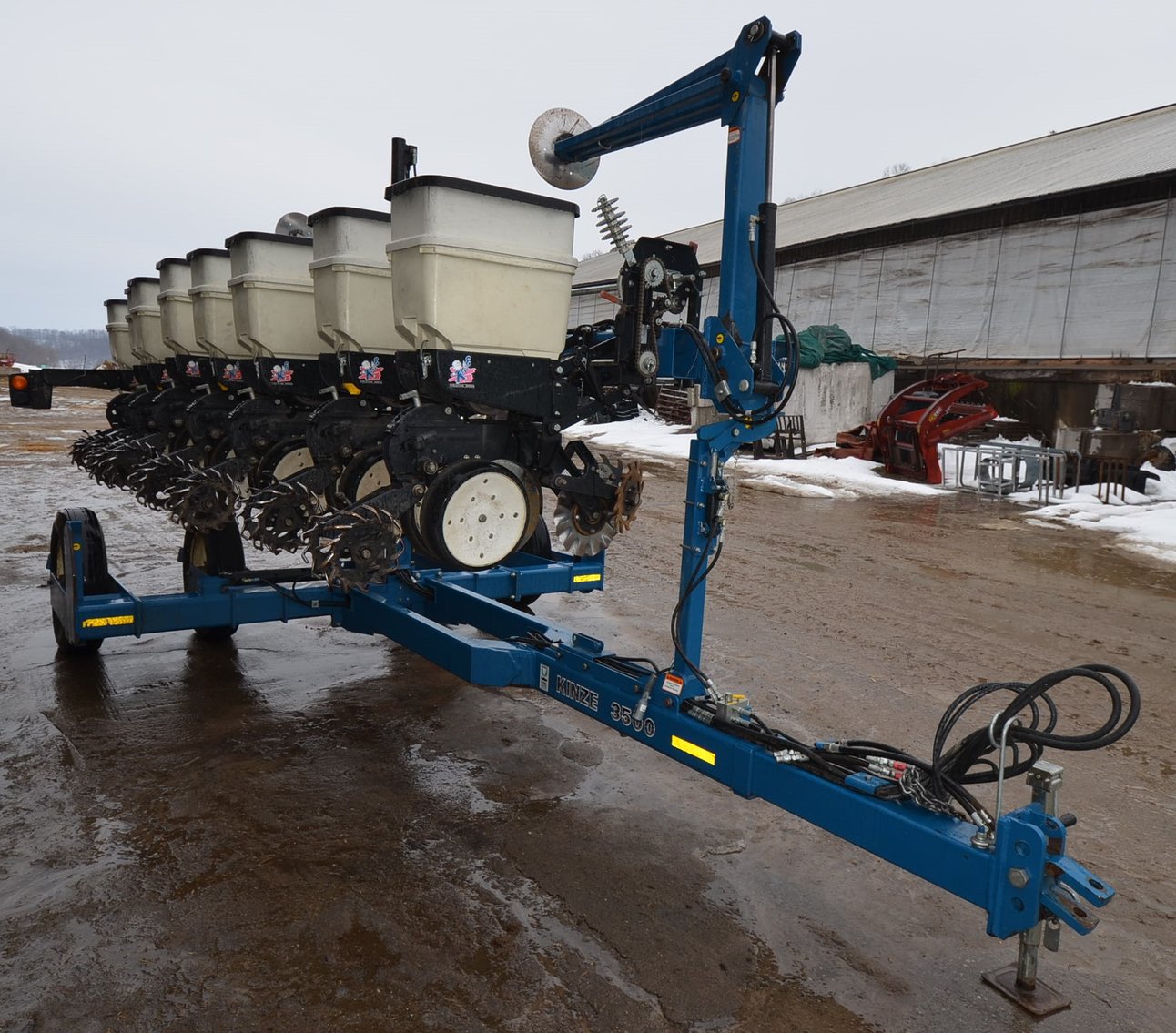 Image for 2008 Kinze 3500 Corn Planter, 2018 Oxbo 334 Merger, 2014 H&S AR 1261 12 Wheel Folding Rake