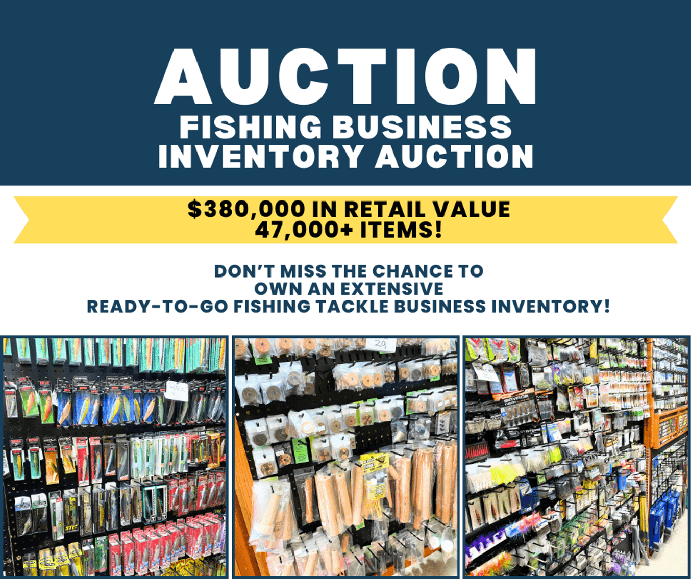 Image for The Big Catch: Turnkey Fishing Business Inventory Auction - Guelph