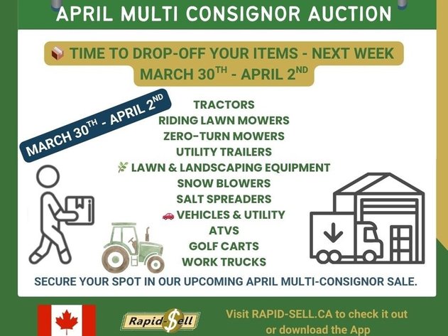 Image for April Multi Consignor Auction - Guelph