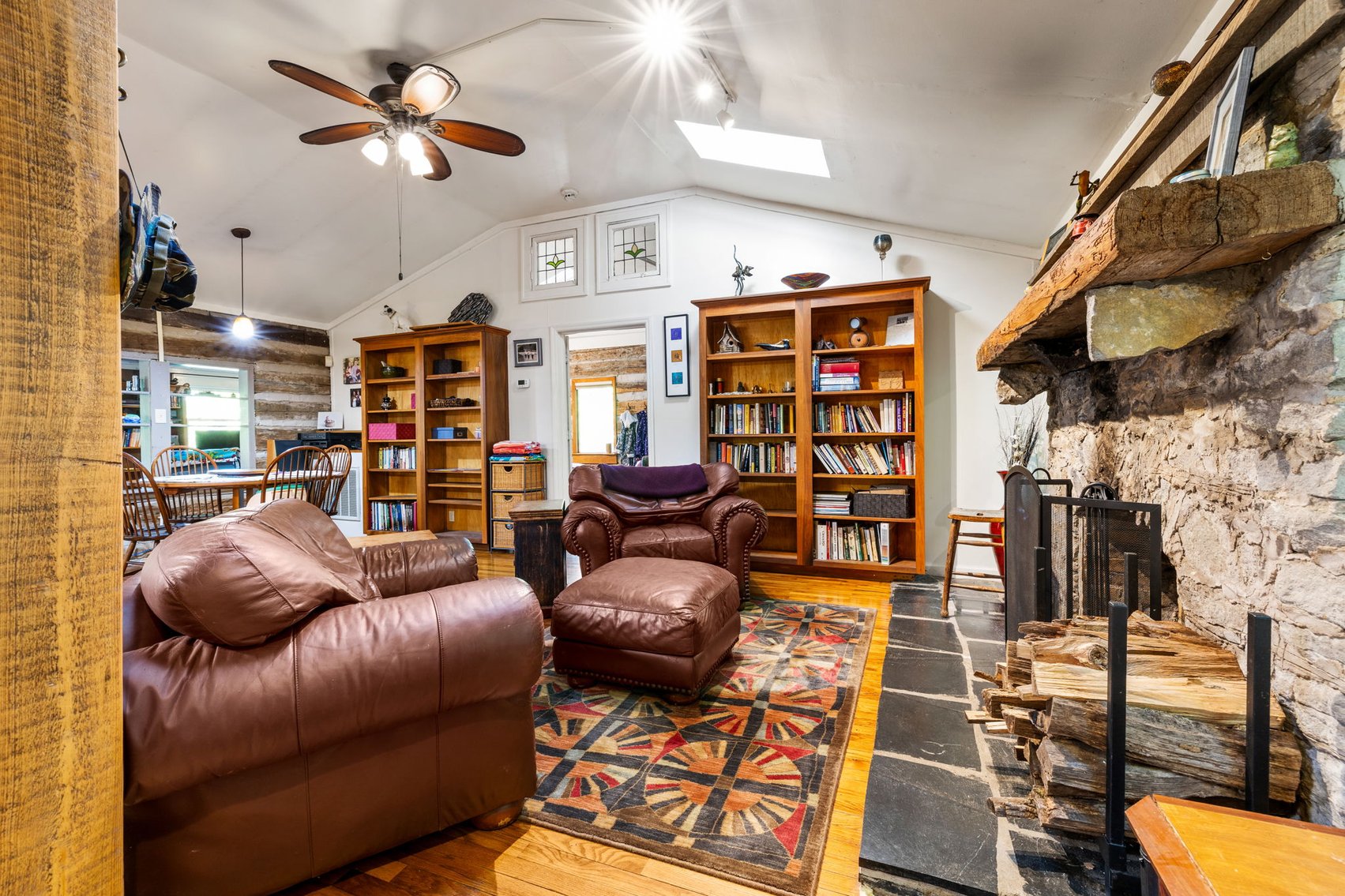 Image for Caney Fork Creek - 22 acres of Amazing Nature + Comfortable Old Log Cabin + Guest House + Shop