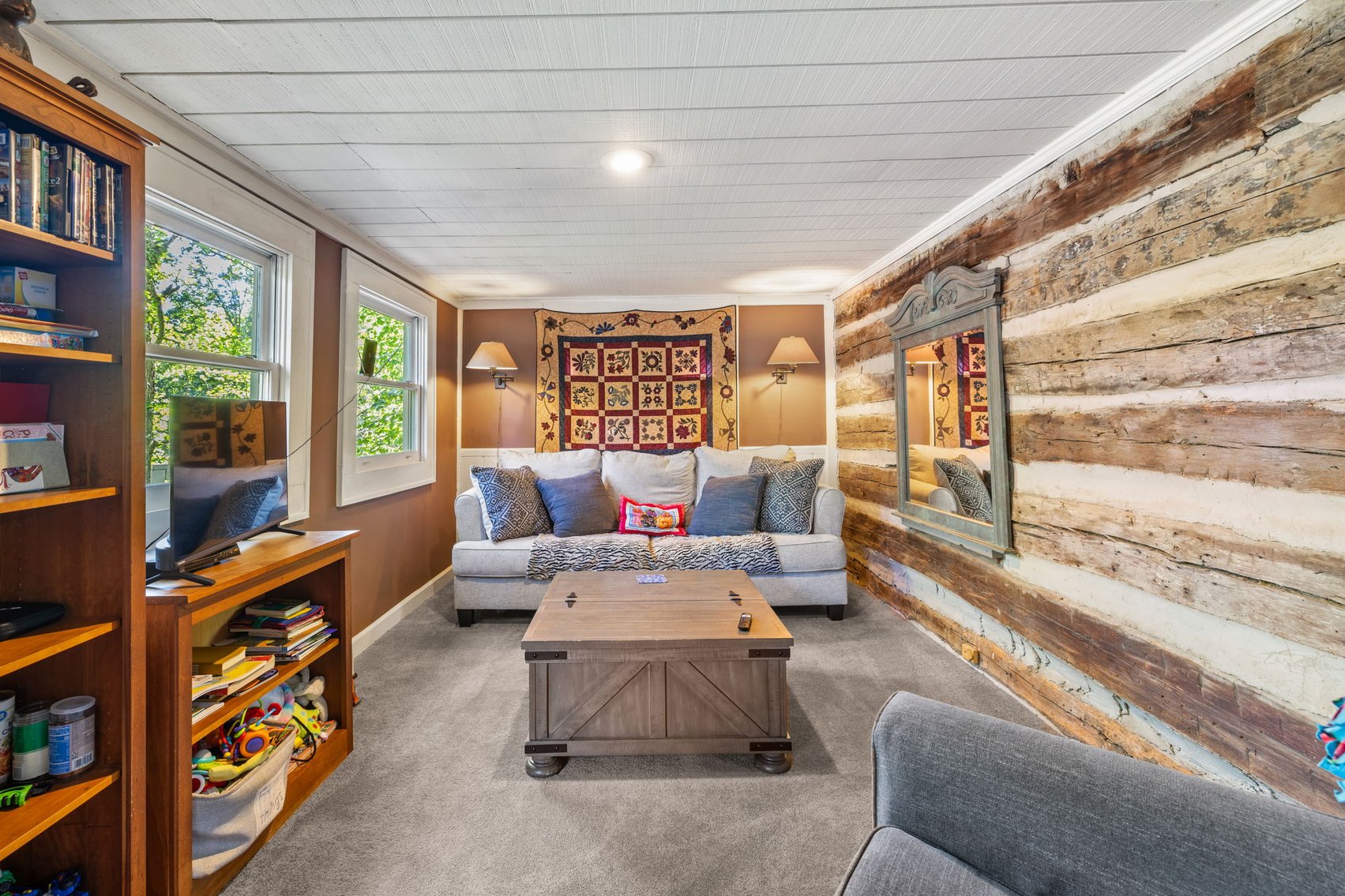 Image for Caney Fork Creek - 22 acres of Amazing Nature + Comfortable Old Log Cabin + Guest House + Shop