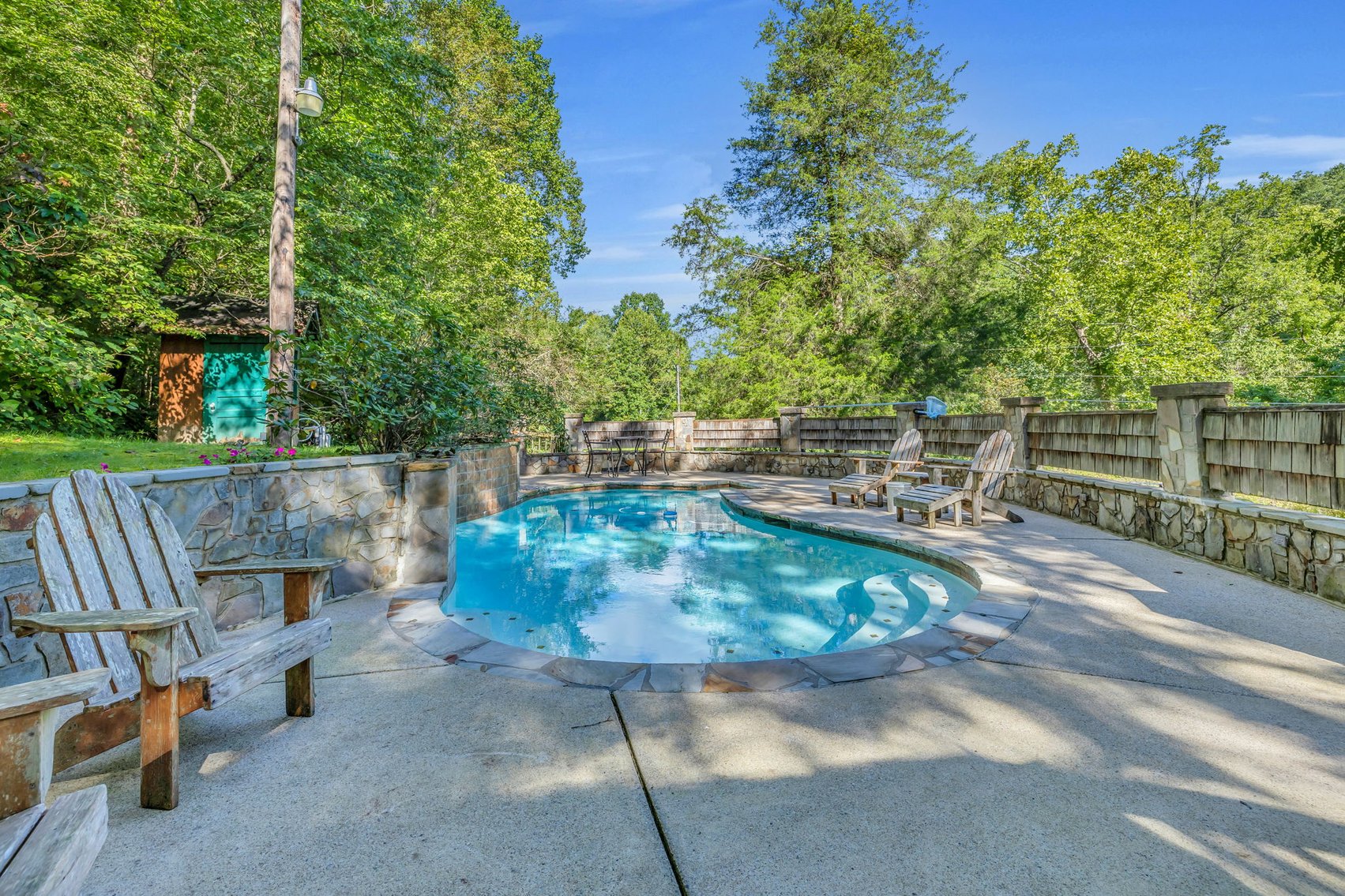 Image for Caney Fork Creek - 22 acres of Amazing Nature + Comfortable Old Log Cabin + Guest House + Shop