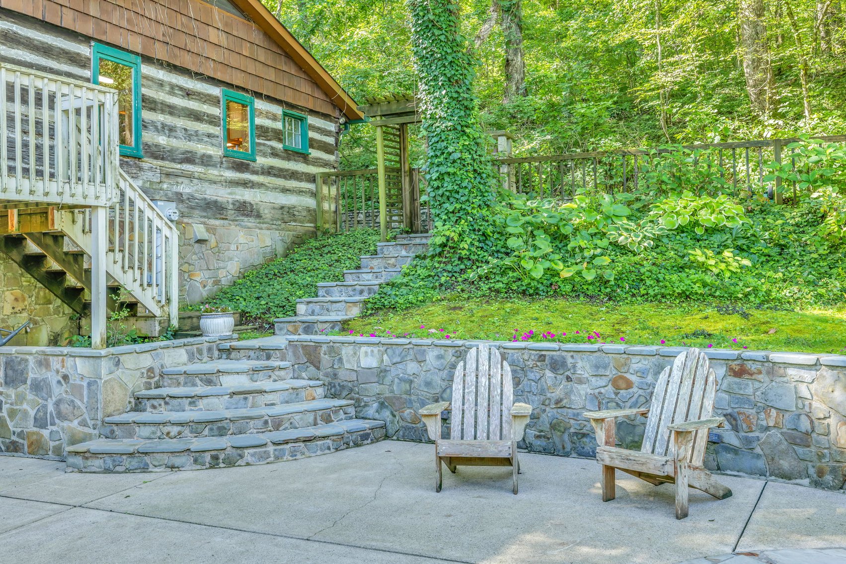 Image for Caney Fork Creek - 22 acres of Amazing Nature + Comfortable Old Log Cabin + Guest House + Shop