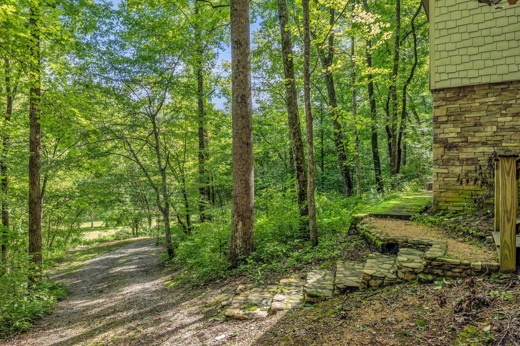 Image for Caney Fork Creek - 22 acres of Amazing Nature + Comfortable Old Log Cabin + Guest House + Shop