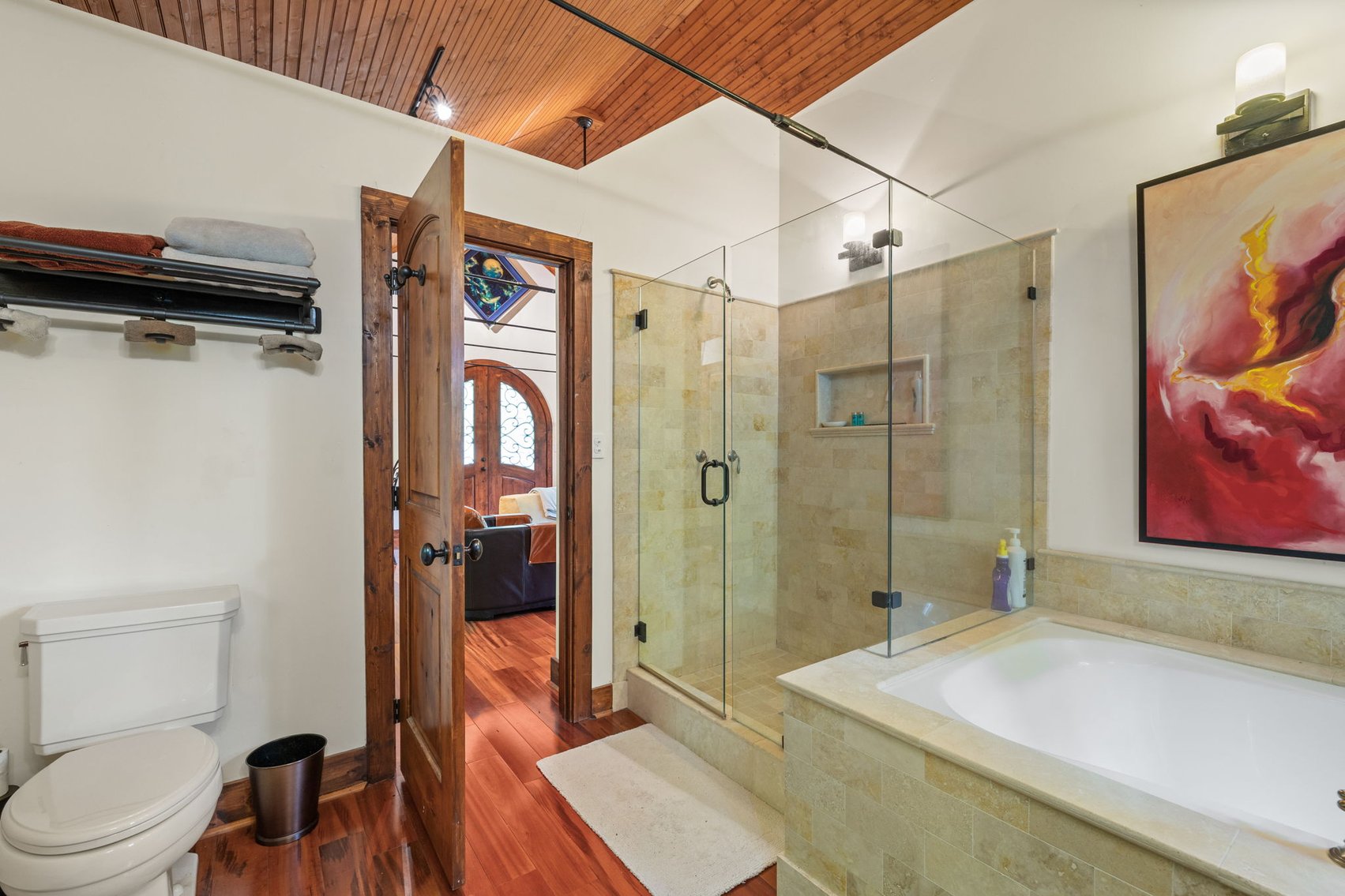 Image for Caney Fork Creek - 22 acres of Amazing Nature + Comfortable Old Log Cabin + Guest House + Shop