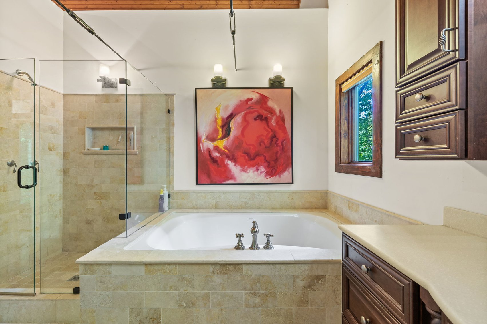 Image for Caney Fork Creek - 22 acres of Amazing Nature + Comfortable Old Log Cabin + Guest House + Shop