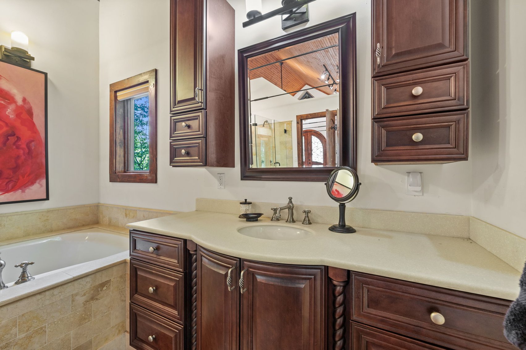 Image for Caney Fork Creek - 22 acres of Amazing Nature + Comfortable Old Log Cabin + Guest House + Shop