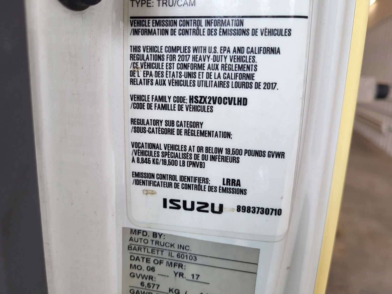 Image for 2017 Isuzu NPR-HD Delivery Truck